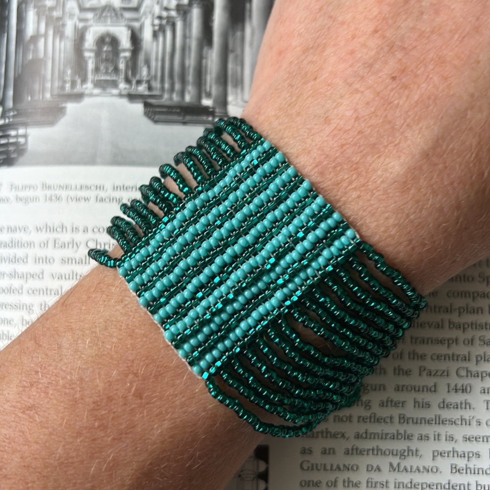 NWOT Handmade Beaded Loomed Cuff